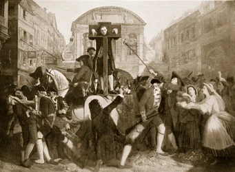Daniel Defoe im Pranger, 31. Juli 1703, Illustration aus 